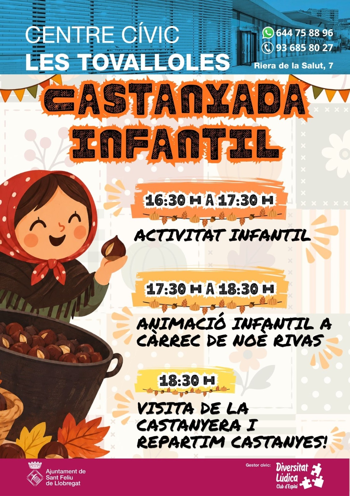 Cartell de l'activitat diària de l'esplai, curs 2026-2027